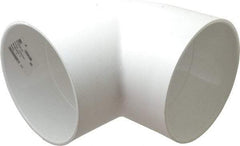 Value Collection - 8" PVC Plastic Pipe 90° Elbow - Schedule 40, Slip x Slip End Connections - USA Tool & Supply