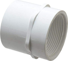 Value Collection - 2-1/2" PVC Plastic Pipe Female Adapter - Schedule 40, Slip x FIPT End Connections - USA Tool & Supply