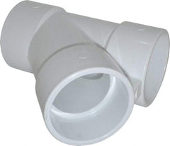 Value Collection - 4" PVC Plastic Pipe Wye - Schedule 40, Slip End Connections - USA Tool & Supply