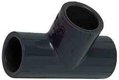 Value Collection - 2-1/2" PVC Plastic Pipe Tee - Schedule 80, FIPT x FIPT x FIPT End Connections - USA Tool & Supply