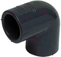 Value Collection - 8" PVC Plastic Pipe 90° Elbow - Schedule 80, Slip x Slip End Connections - USA Tool & Supply