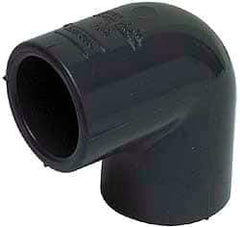 Value Collection - 6" PVC Plastic Pipe 90° Elbow - Schedule 80, Slip x Slip End Connections - USA Tool & Supply
