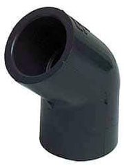 Value Collection - 2-1/2" CPVC Plastic Pipe 45° Elbow - Schedule 80, FIPT x FIPT End Connections - USA Tool & Supply