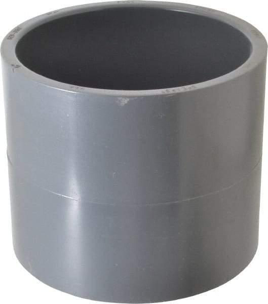 Value Collection - 6" PVC Plastic Pipe Coupling - Schedule 80, Slip x Slip End Connections - USA Tool & Supply