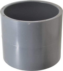 Value Collection - 6" PVC Plastic Pipe Coupling - Schedule 80, Slip x Slip End Connections - USA Tool & Supply
