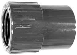 Value Collection - 8" PVC Plastic Pipe Female Adapter - Schedule 40, Slip x FIPT End Connections - USA Tool & Supply