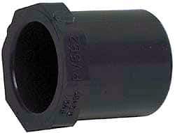 Value Collection - 8 x 6" PVC Plastic Pipe Bushing - Schedule 40, Spig x Slip End Connections - USA Tool & Supply