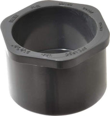 Value Collection - 2-1/2 x 2" PVC Plastic Pipe Bushing - Schedule 80, Spig x Slip End Connections - USA Tool & Supply