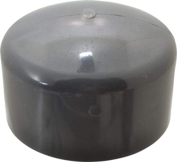 Value Collection - 6" PVC Plastic Pipe End Cap - Schedule 80, Slip End Connections - USA Tool & Supply