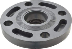 Value Collection - 2" PVC Plastic Pipe Flange (One Piece) - Schedule 80, FIPT End Connections - USA Tool & Supply
