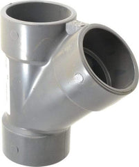 Value Collection - 3" PVC Plastic Pipe Wye - Schedule 80, Slip End Connections - USA Tool & Supply