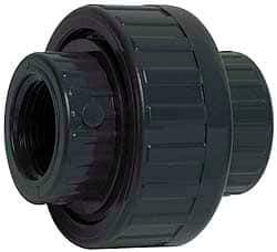 Value Collection - 4" CPVC Plastic Pipe Union with EPDM O-Ring - Schedule 80, FIPT x FIPT End Connections - USA Tool & Supply