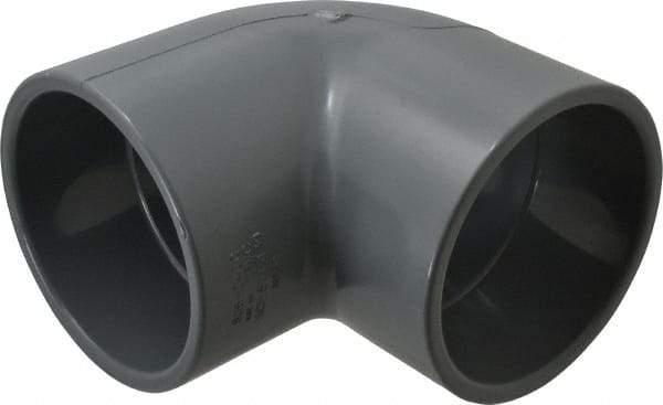 Value Collection - 4" CPVC Plastic Pipe 90° Elbow - Schedule 80, Slip x Slip End Connections - USA Tool & Supply