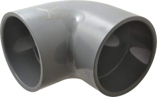 Value Collection - 6" CPVC Plastic Pipe 90° Elbow - Schedule 80, Slip x Slip End Connections - USA Tool & Supply