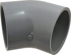 Value Collection - 4" CPVC Plastic Pipe 45° Elbow - Schedule 80, Slip x Slip End Connections - USA Tool & Supply