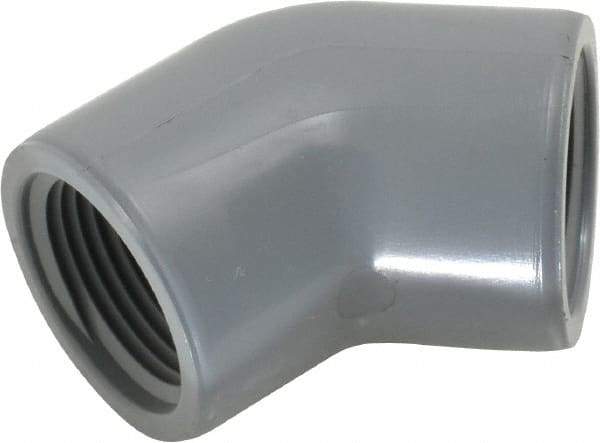 Value Collection - 3/4" CPVC Plastic Pipe 45° Elbow - Schedule 80, FIPT x FIPT End Connections - USA Tool & Supply