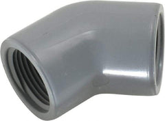 Value Collection - 3/4" CPVC Plastic Pipe 45° Elbow - Schedule 80, FIPT x FIPT End Connections - USA Tool & Supply