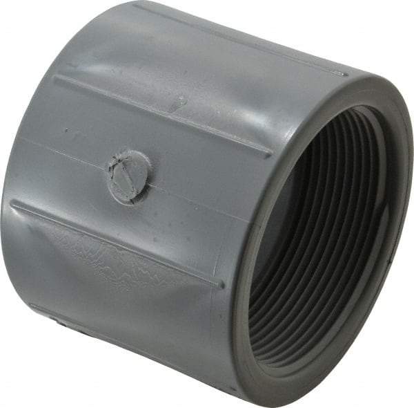 Value Collection - 3" CPVC Plastic Pipe Coupling - Schedule 80, FIPT x FIPT End Connections - USA Tool & Supply