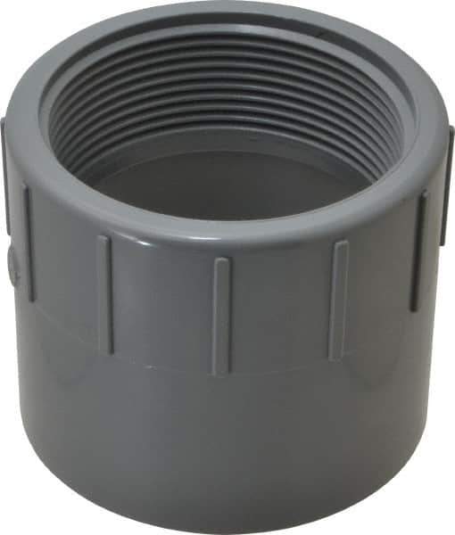 Value Collection - 3" CPVC Plastic Pipe Female Adapter - Schedule 80, Slip x FIPT End Connections - USA Tool & Supply