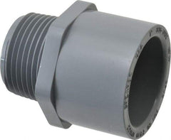 Value Collection - 1" CPVC Plastic Pipe Male Adapter - Schedule 80, MIPT x Slip End Connections - USA Tool & Supply