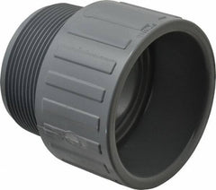 Value Collection - 3" CPVC Plastic Pipe Male Adapter - Schedule 80, MIPT x Slip End Connections - USA Tool & Supply
