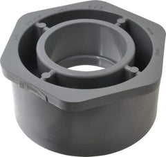 Value Collection - 6 x 3" CPVC Plastic Pipe Bushing - Schedule 80, Spig x Slip End Connections - USA Tool & Supply