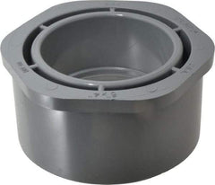 Value Collection - 6 x 4" CPVC Plastic Pipe Bushing - Schedule 80, Spig x Slip End Connections - USA Tool & Supply