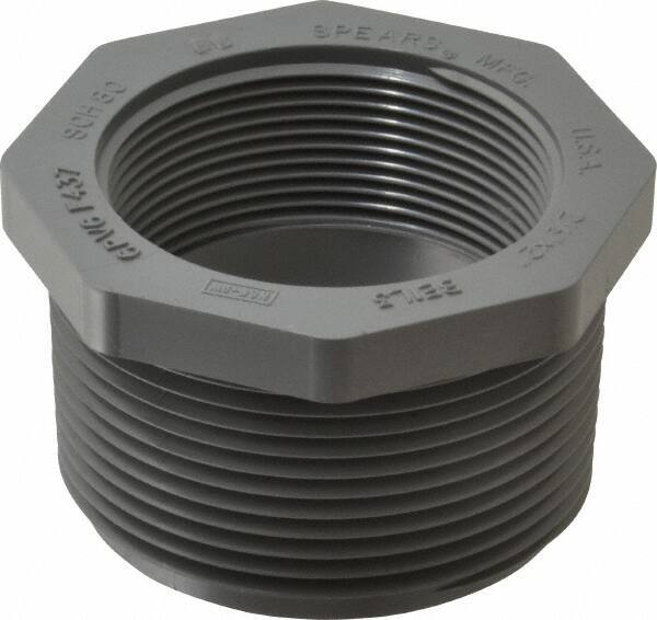Value Collection - 2-1/2 x 2" CPVC Plastic Pipe Bushing - Schedule 80, MIPT x FIPT End Connections - USA Tool & Supply