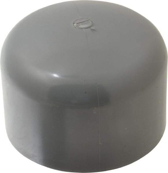 Value Collection - 3" CPVC Plastic Pipe End Cap - Schedule 80, Slip End Connections - USA Tool & Supply