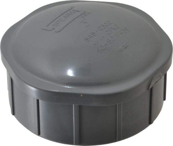 Value Collection - 3" CPVC Plastic Pipe End Cap - Schedule 80, FIPT End Connections - USA Tool & Supply