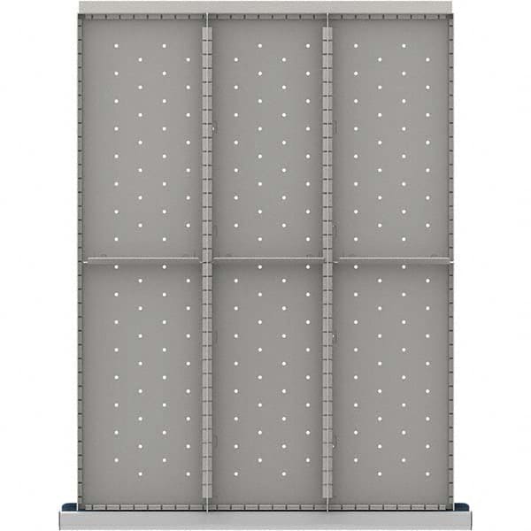 LISTA - 6-Compartment Drawer Divider Layout for 3.15" High Drawers - USA Tool & Supply