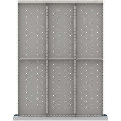 LISTA - 6-Compartment Drawer Divider Layout for 3.15" High Drawers - USA Tool & Supply