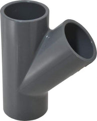 Value Collection - 2" CPVC Plastic Pipe Wye - Schedule 80, Slip End Connections - USA Tool & Supply