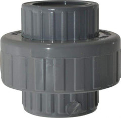 Value Collection - 1" CPVC Plastic Pipe Union with EPDM O-Ring - Schedule 80, FIPT x FIPT End Connections - USA Tool & Supply