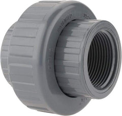 Value Collection - 1" CPVC Plastic Pipe Union with EPDM O-Ring - Schedule 80, FIPT x FIPT End Connections - USA Tool & Supply