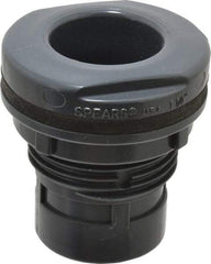 Value Collection - 1-1/4" PVC Plastic Pipe Bulkhead Tank Adapter - Schedule 80, Slip x FIPT End Connections - USA Tool & Supply
