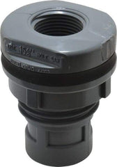 Value Collection - 3/4" CPVC Plastic Pipe Bulkhead Tank Adapter - Schedule 80, FIPT x FIPT End Connections - USA Tool & Supply