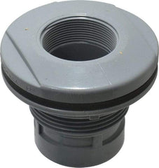 Value Collection - 2" CPVC Plastic Pipe Bulkhead Tank Adapter - Schedule 80, FIPT x FIPT End Connections - USA Tool & Supply