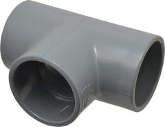 Value Collection - 3" CPVC Plastic Pipe Tee - Schedule 80, Slip x Slip x Slip End Connections - USA Tool & Supply