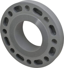 Value Collection - 4" CPVC Plastic Pipe Flange (One Piece) - Slip End Connections - USA Tool & Supply