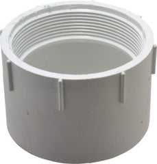 B&K Mueller - 4", PVC Drain, Waste & Vent Pipe Female Adapter - Hub x FIPT - USA Tool & Supply