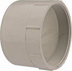 B&K Mueller - 6", PVC Drain, Waste & Vent Pipe Female Adapter - Hub x FIPT - USA Tool & Supply