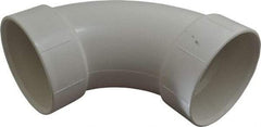 B&K Mueller - 4", PVC Drain, Waste & Vent Pipe 90 Elbow - Hub x Hub - USA Tool & Supply