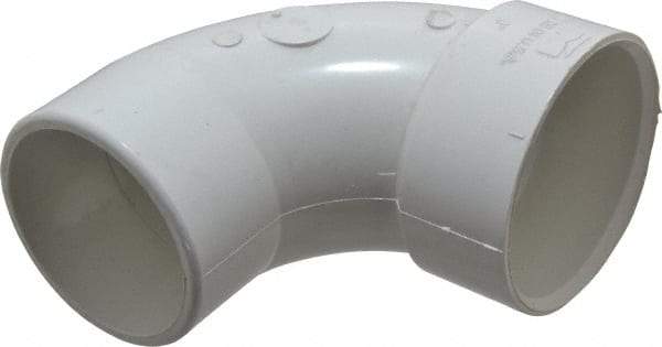 B&K Mueller - 3", PVC Drain, Waste & Vent Pipe 90 Street Elbow - Spig x Hub - USA Tool & Supply