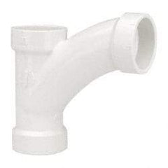 B&K Mueller - 1-1/2", PVC Drain, Waste & Vent Pipe Combination TY - Hub x Hub x Hub - USA Tool & Supply