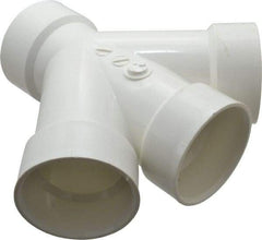 B&K Mueller - 3", PVC Drain, Waste & Vent Pipe Combination TY - Hub x Hub x Hub - USA Tool & Supply