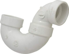 B&K Mueller - 1-1/2", PVC Drain, Waste & Vent Pipe P Trap - Hub x Hub - USA Tool & Supply