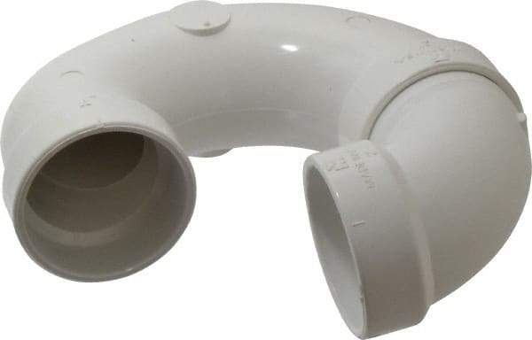B&K Mueller - 2", PVC Drain, Waste & Vent Pipe P Trap - Hub x Hub - USA Tool & Supply