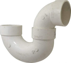 B&K Mueller - 3", PVC Drain, Waste & Vent Pipe P Trap - Hub x Hub - USA Tool & Supply