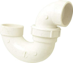 B&K Mueller - 1-1/2", PVC Drain, Waste & Vent Pipe P Trap with Union - Hub x Hub - USA Tool & Supply